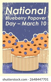 10 de março de 2013 "Vetor Design National Blueberry Popover Day - March 10" .
