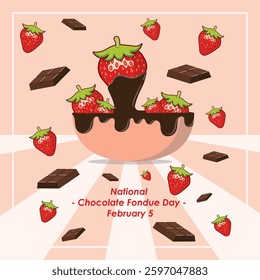  Vector Design National Chocolate Fondue Day – February 5.