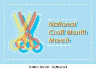  Vector Design National Craft Month – March 2026.