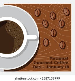 Vector Design National Gourmet Coffee-Day January 18