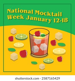 Vector Design National Mocktail  Week-January 12-18.