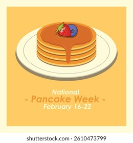 Vector Design National Pancake Week – February 16-22.