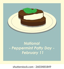 Vector Design National Peppermint Patty Day – February 11.