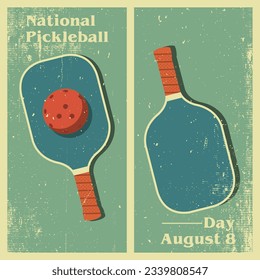 Vector design National pickleball day august 8