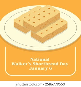  Vector Design National Walker’s Shortbread Day – January 6.