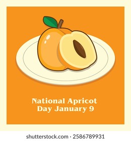 Vector Design National-Apricot Day-January 9.