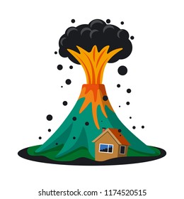 Vector design of natural and disaster sign. Collection of natural and risk vector icon for stock.