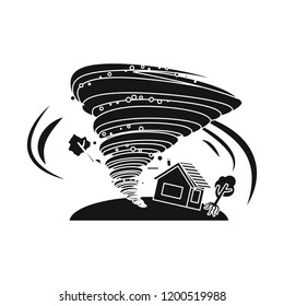 Vector design of natural and disaster symbol. Collection of natural and risk stock symbol for web.