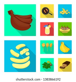 Vector design of natural and vegetarian icon. Collection of natural and eating stock vector illustration.