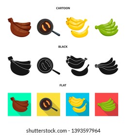 Vector design of natural and vegetarian icon. Set of natural and eating stock vector illustration.