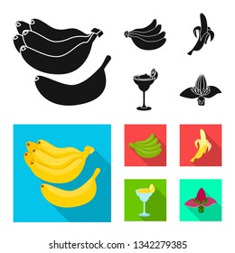 Vector design of natural and vegetarian sign. Set of natural and eating stock symbol for web.