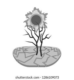 Vector design of nature and apocalypse  symbol. Set of nature and environment  vector icon for stock.