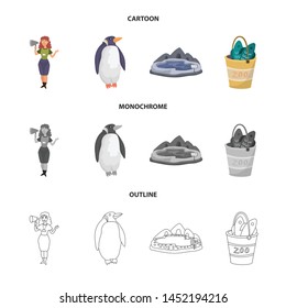 Vector design of nature and fun logo. Collection of nature and entertainment stock symbol for web.