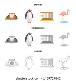Vector design of nature and fun logo. Collection of nature and entertainment stock vector illustration.