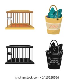 Vector design of nature  and fun  sign. Collection of nature  and entertainment vector icon for stock.