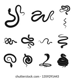 Vector design of nature and medicine icon. Set of nature and evil stock symbol for web.