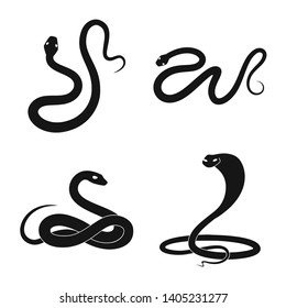 Vector design of nature and medicine sign. Set of nature and evil stock vector illustration.