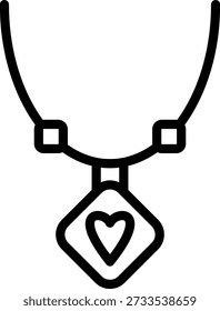 Vector Design Necklace Icon Style