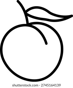 Vector Design Nectarine Nectar Icon Style