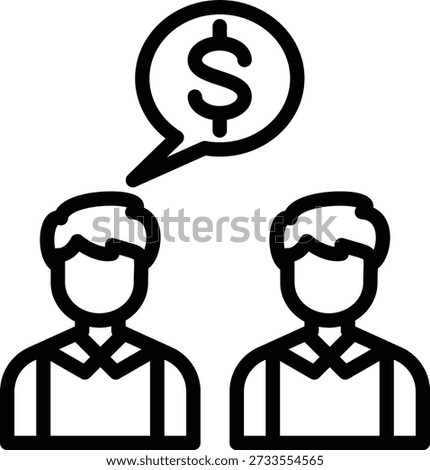 Vector Design Negotiation Icon Style