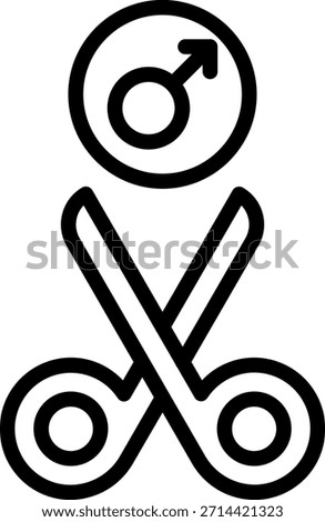 Vector Design Neuter Icon Style