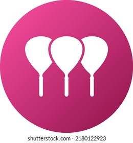 Diseño de vectores Estilo de iconos de globos de Año Nuevo