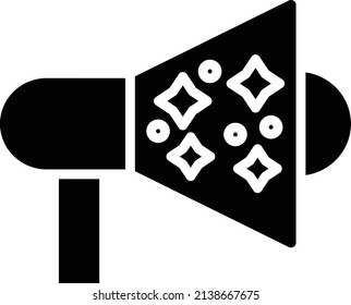 Vector Design New Year Megaphone Icon Style