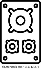 Diseño de vectores Estilo de iconos del altavoz de Año Nuevo