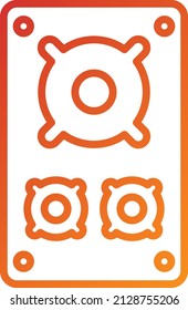 Diseño de vectores Estilo de iconos del altavoz de Año Nuevo