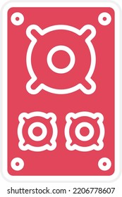 Diseño de vectores Estilo de iconos del altavoz de Año Nuevo