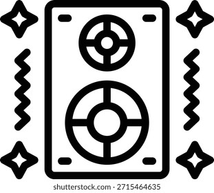 Diseño de Vector Año Nuevo Altavoz Icon Style