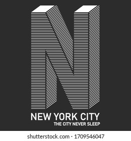 vector design new york city, typhography, vector illustration, t shirt design