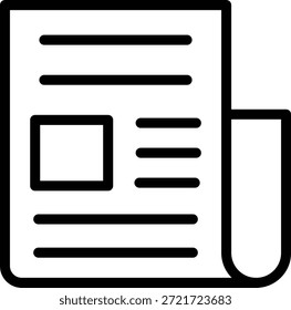 Estilo de icono de columna de Noticias de diseño de Vector