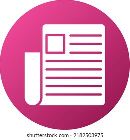 Vector Design Newspaper Icon Style