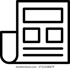 Vector Design Newspaper Icon Style