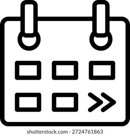 Vector Design Next Week Icon Style