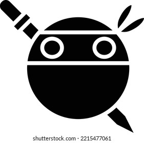 Vector Design Ninja Icon Style