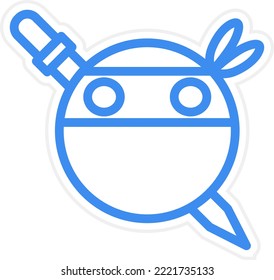 Diseño de vectores Estilo de iconos Ninja