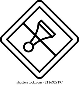 Vectordesign No Horn Icon Style