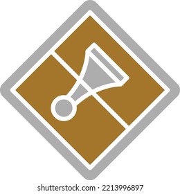 Vector Design No Horn Icon Style