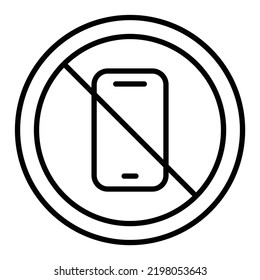 Vector Design No Phone Icon Style