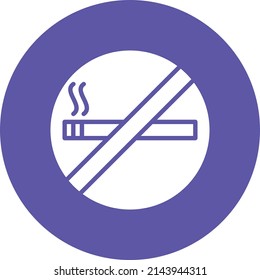 Vector Design No Smoking Icon Style