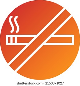 Vector Design No Smoking Icon Style