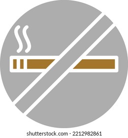 Vector Design No Smoking Icon Style
