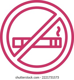 Vector Design No Smoking Icon Style