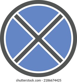 Vector Design No Stopping Icon Style