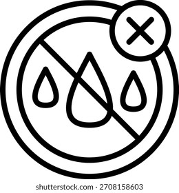 Diseño de Vector Sin Estilo de Icono de Agua