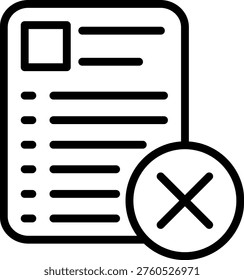 Vector Design Non-Conformance Icon Style