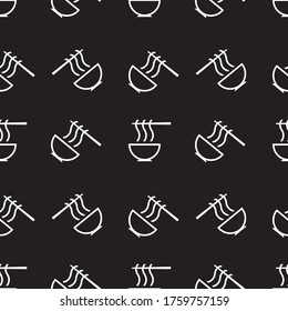 Vector design of noodle food pattern for wallpaper, printing, etc.