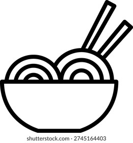 Vector Design Noodle Nirvana Icon Style